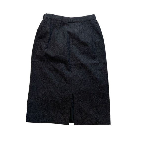 Vintage Miss Pendleton 8 Wool Midi Skirt Gray Straight Career - Picture 10 of 12